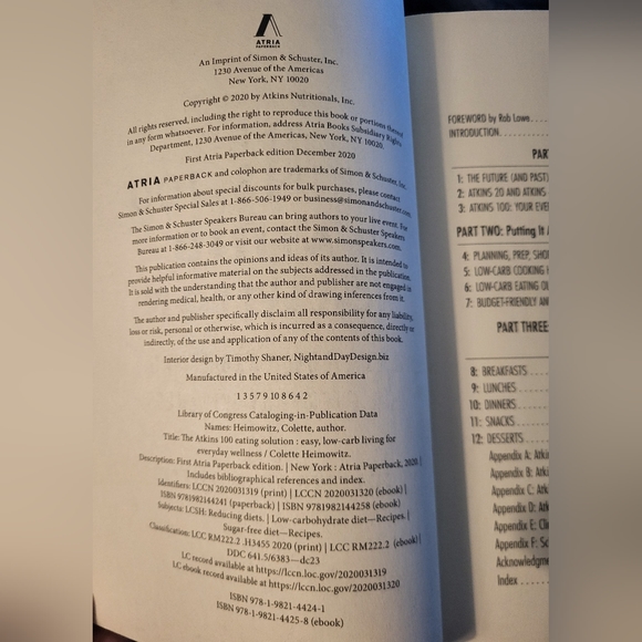 The Atkins 100 Eating Solutions by Colette Heimowitz & Forward by Rob Lowre. New - Picture 2 of 5